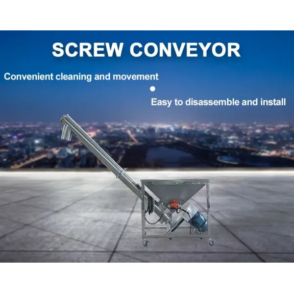 100mm Tube Cement Screw Conveyor Screw Hoister Feeding Conveyor