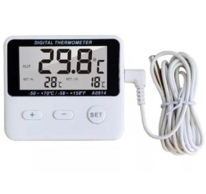 Quality A0914 Digital Freezer Fridge Thermometer With Probe Sensor Magnet for sale