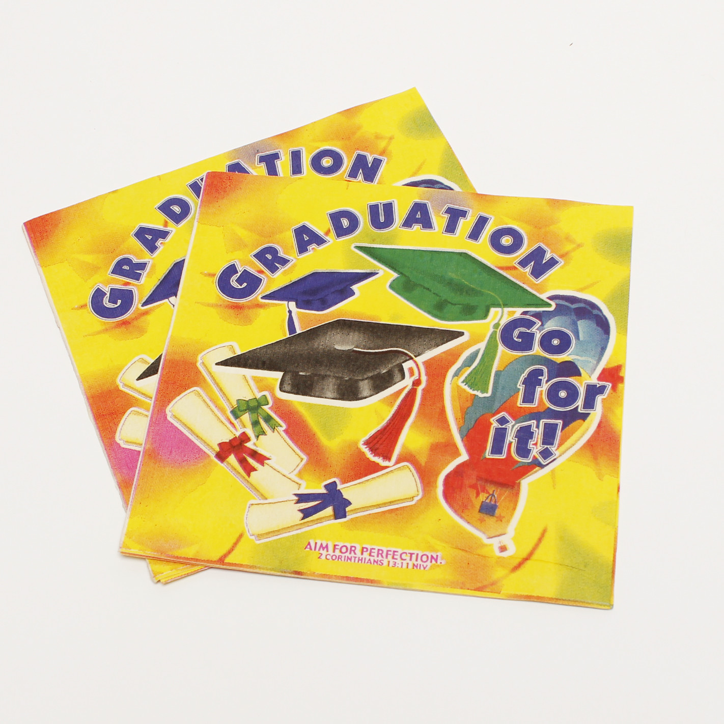 250 * 250mm Printing Paper Napkin 2 PLY Custom Logo Flower Decoration For Child