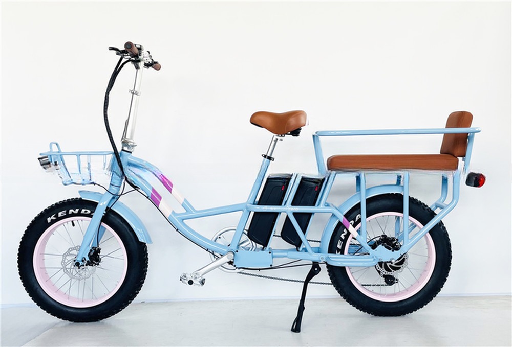 Shimano Gear Alloy Stem Dual Batteries Folding Step Through Ebike for Carrying Kids