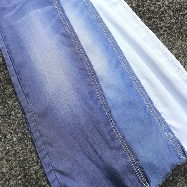 100% Lyocell Soft Indigo Light Weight Denim Fabricfor Garment