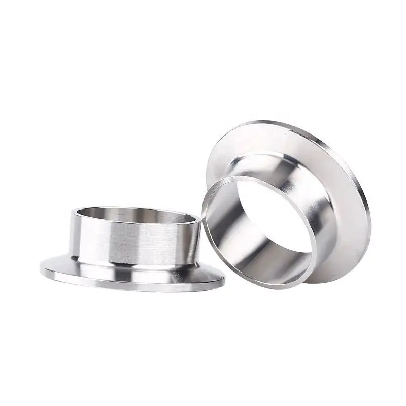 Stainless Steel 304 316 SMS Tri Clover Ferrule/Nipple Silver Clamp Connection Design