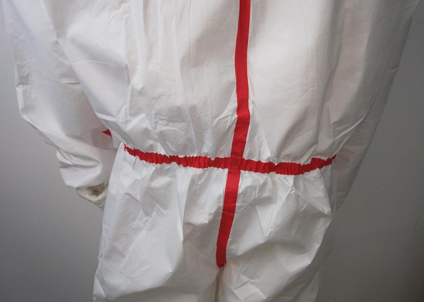Knitted Cuff Waterproof Medical Disposable Protection Suit Non Woven Surgical Isolation Gown