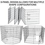 Smooth Edges 42in Large Puppy Playpen For Outdoor