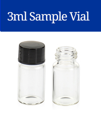 3ml sample glass vials with caps