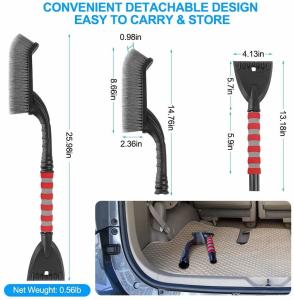 Quality Detachable Extendable Snow Brush Car Windshield Ice Scraper Kit for sale