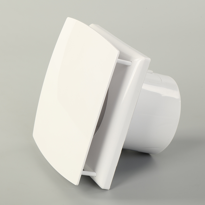 Centrifugal Blade Bathroom Type Square Air Extractor Fan in White ABS Plastic Material