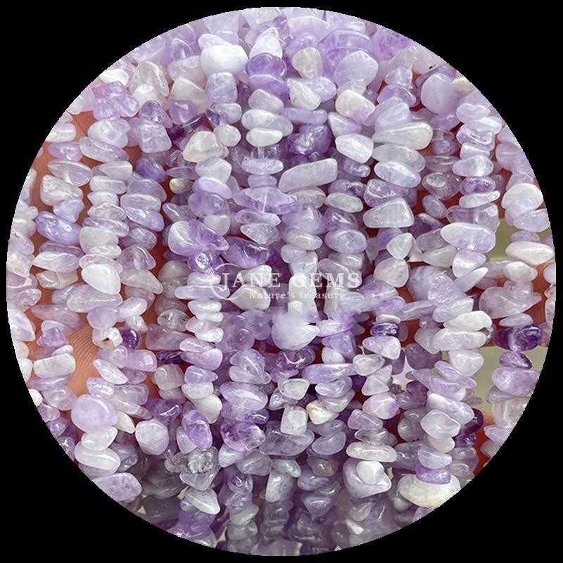 Citrine Black Rutilated Gems Bead Natural Crystal Irregular Shape Chip Gravel Stone Loose Bead Strands For Bracelets