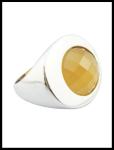 Striking Irregular Gemstone Rings In Vibrant Tourmaline Handmade Sterling Silver