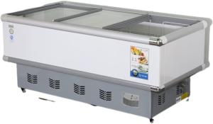 Quality Double Door Chicken Meat Display Chiller Air Cooling for sale