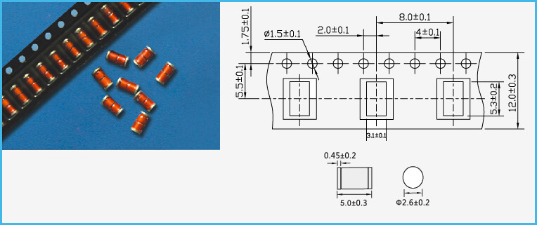 SMD 3 Gas 3 Pin GDT Discharge Tube 230V 20% 10kA Gas Tube Arrester