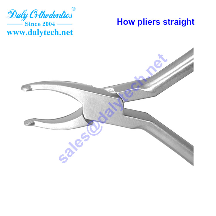 How pliers straight of orthodontic appliances from dental pliers