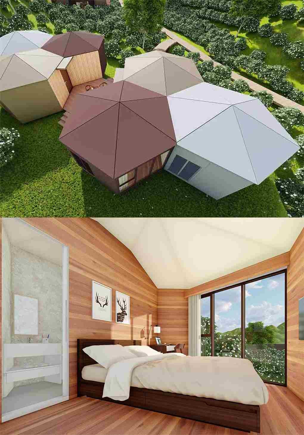 Fashionable Luxury Custom Modular Homes Elegantly Design Shock Resistance
