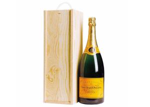 Quality Rectangle Fashional Solid Pine Wooden Storage Box Unfinished With Wine Holder for sale