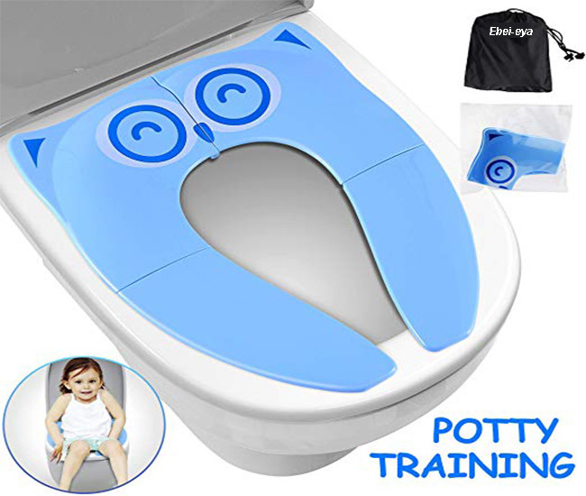 AMAZON FBA Plastic Foldable Baby Toilet Seat , Folding Toilet Seat