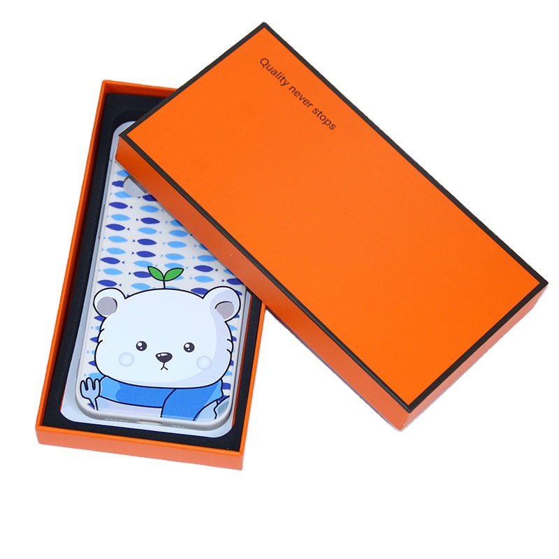 Custom Electronic Product Paper Box with Cardboard Lid Base and Recycled Materials