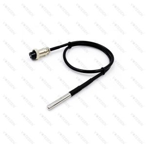 Quality OD6*30mm SUS304 Ds18b20 Temperature Sensor With Aviation Plug for sale