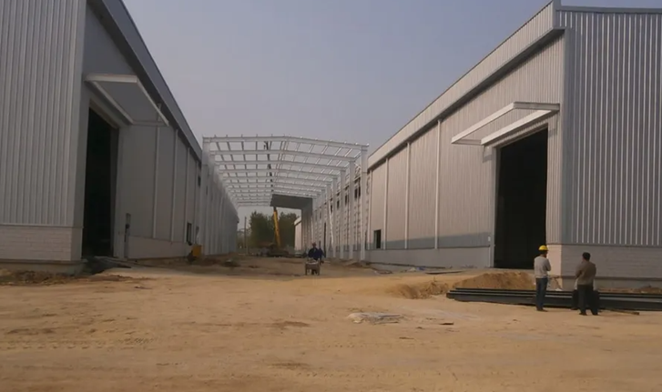Prefabricated Large Span Office Steel Structures Workshop