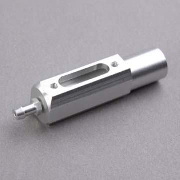 Polishing, painting silver anodized aluminum Toy Gun Parts