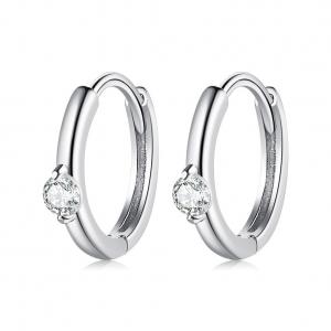 China 0.08oz 2.3 Gram Sterling Silver Jewelry Earrings Festival Green Hoop Earring ODM on sale