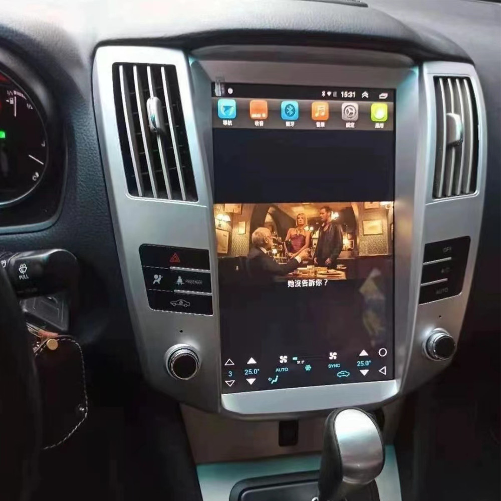 12.1 Inch Car Video Android 13 DVD Player GPS Navigation Lexus RX300 RX330 RX400 4+64G