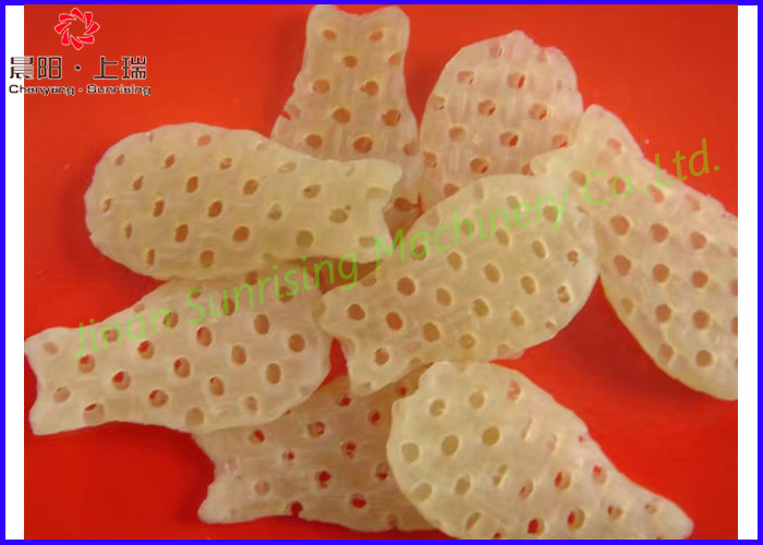 Fried Pellet Snacks Food Extruder Machine Steady Performance Big Capacity 48kw