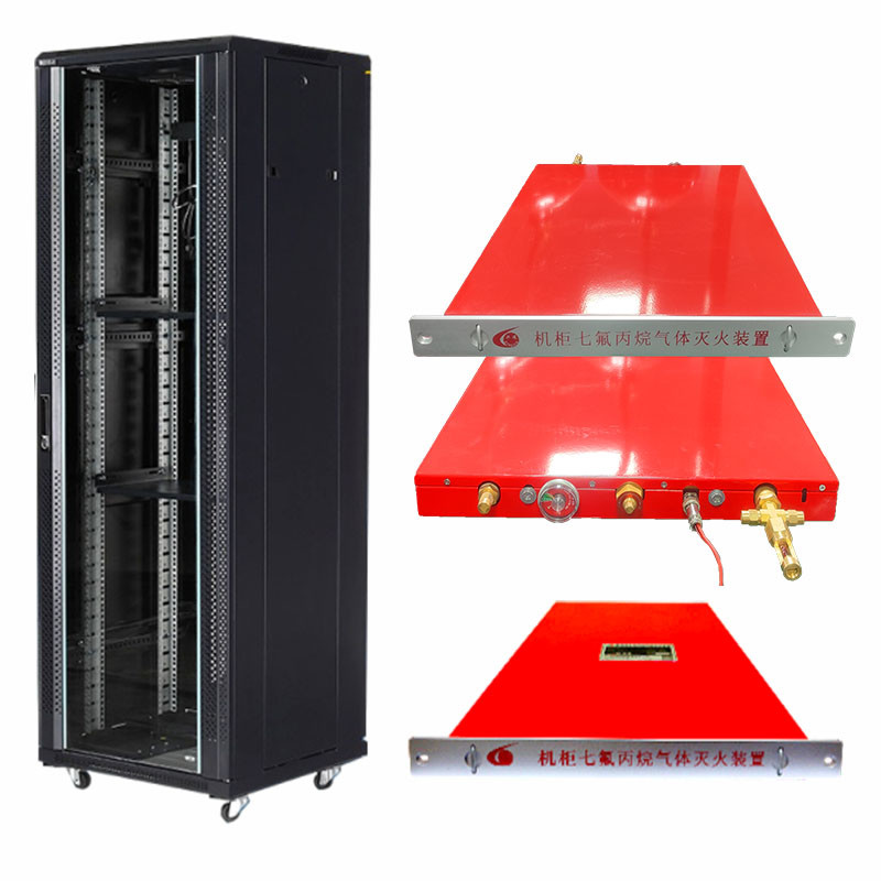 Ensuring Safety Rack Fire Suppression Unit Red Automatic Fire Suppressor