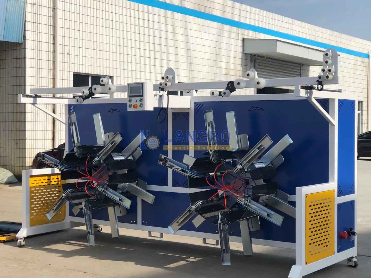 PE HDPE Pipe Coiler for Pipe Production Line Double Wall Corrugated Pipe Extruder Machine