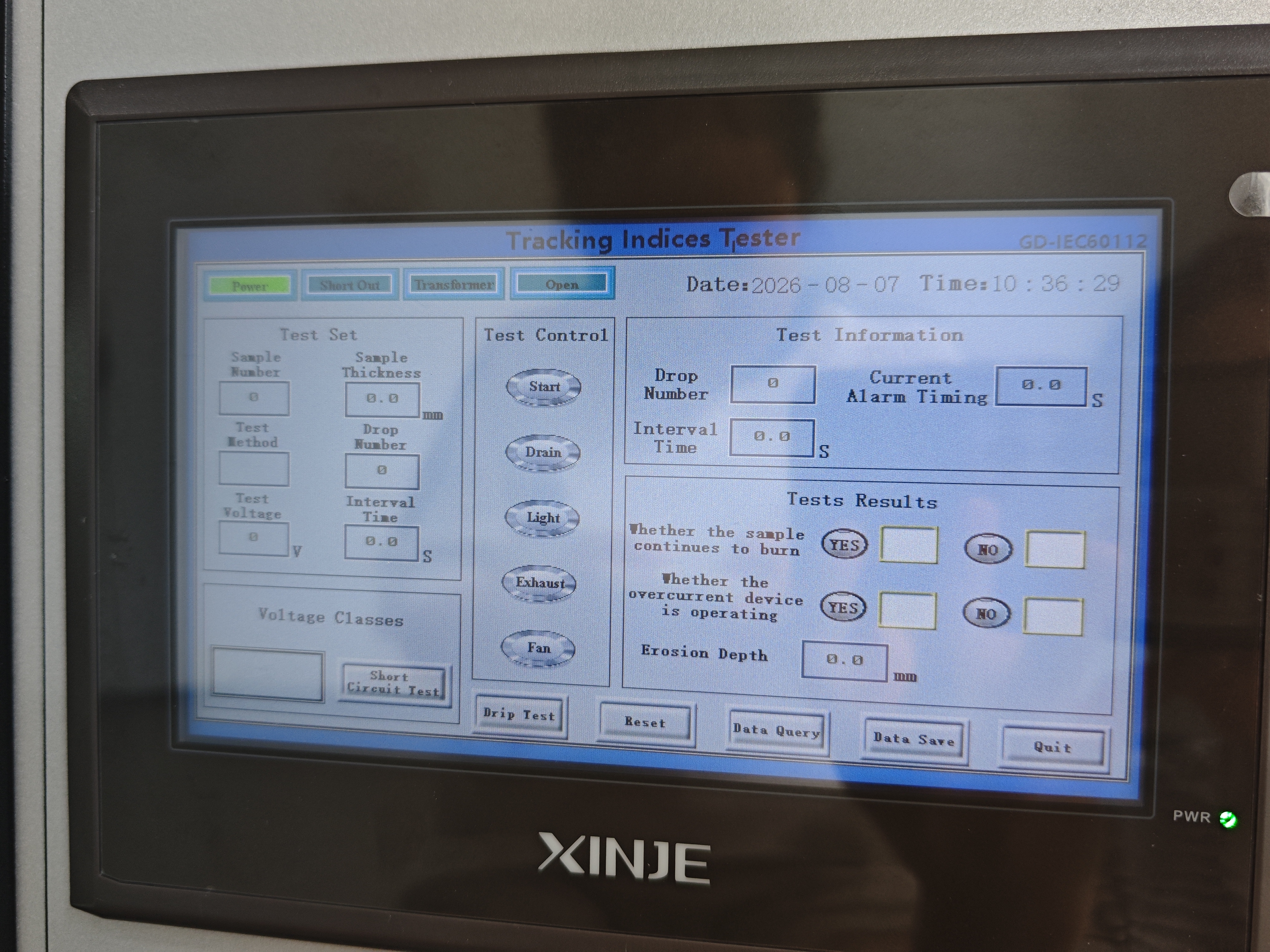 IEC 60112 Tracking Index Tester for CTI PTI Testing