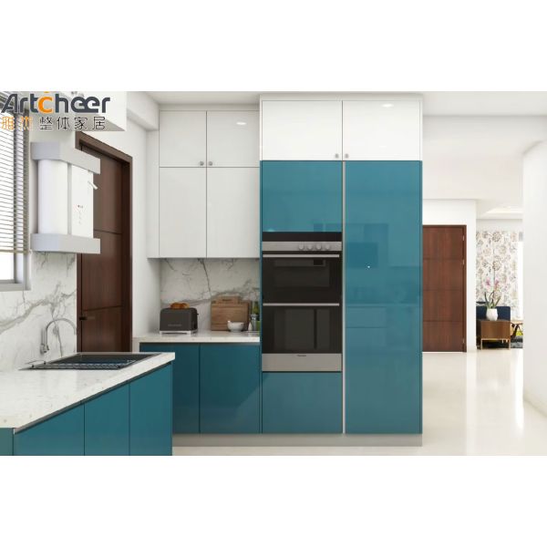 Eco-Friendly Fireproof L Shape Kitchen Cabinet with Customizable Modular Design