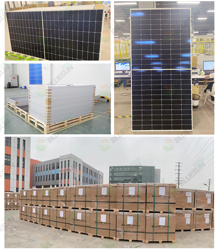 Ja Bifacial Perc Solar Panels 550w Mono 550watt 555w Double Glass Solar Panel Monocrystalline Manufacturers in China Price