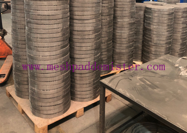 AISI 304 Material 0.12mm Wire Mesh Structured Packing