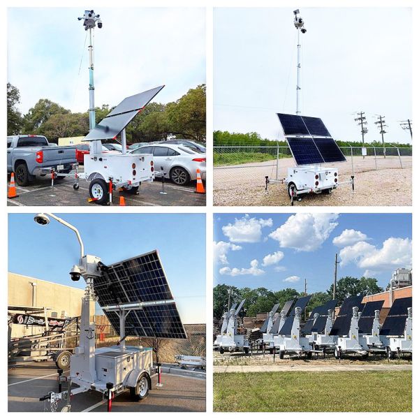 Affordable Solar Light Tower Working Temp -20℃~50℃ Integrated LED Lighting Event Venues Outdoor Light Tower