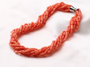 China Fashion natural most beautiful PINK coral necklace women Jewelry wholesale from China on sale