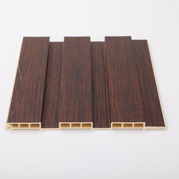 Household WPC Laminated Fluted Flat Wall Solid Panel with Eco-Friendly Advantage