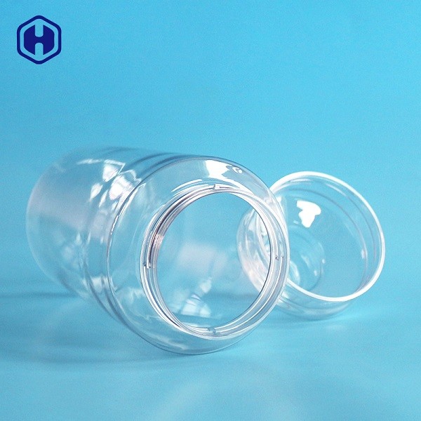 Transparent Leak Proof Plastic Jars 1180ML 40OZ With 211 EOE POE Lid