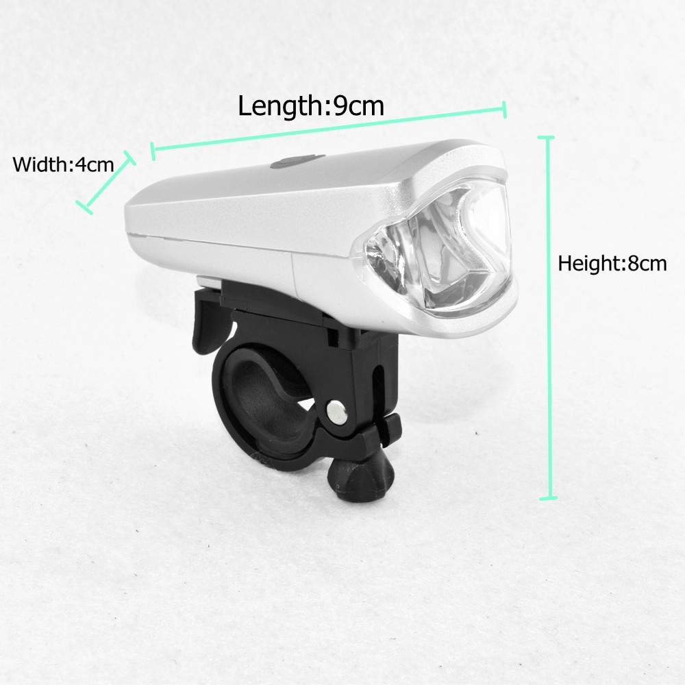 IPX4 ABS Micro USB Bicycle Light 8.9*4*3.8cm Flash And Stop