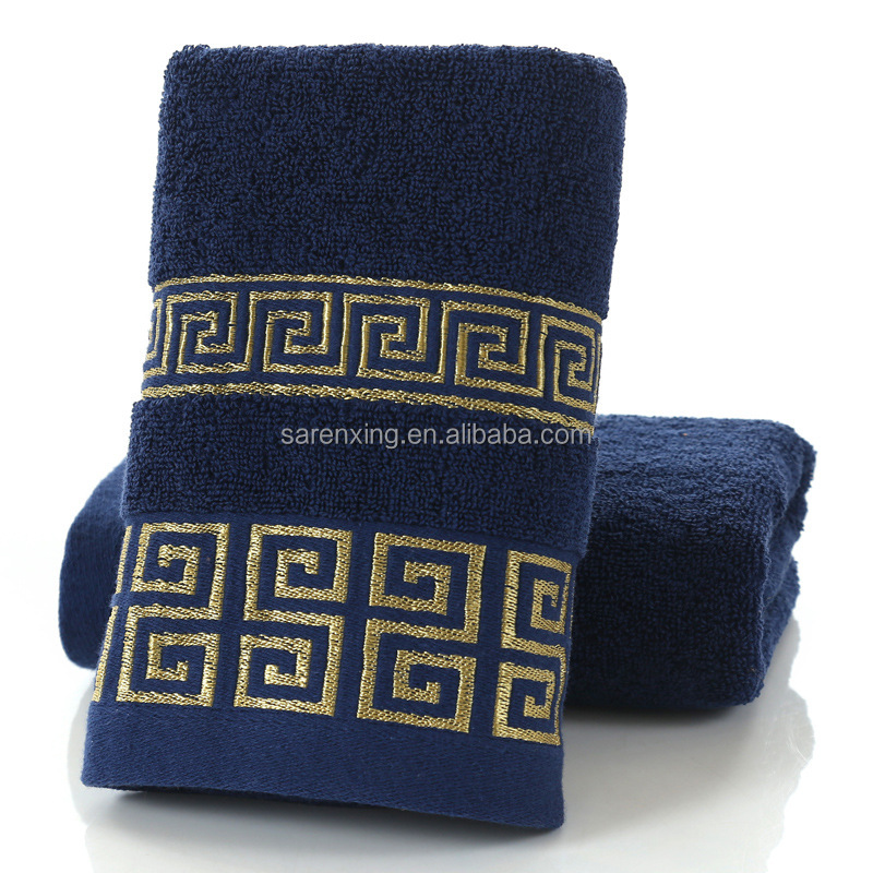 Custom Logo Beauty Spa Cotton Towels for Hairdressing and Barber Shop
