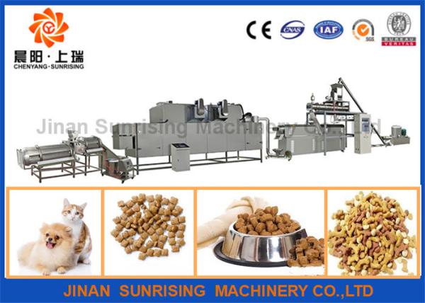 304 Stainless Steel Pet Food Production Line Fully Automatic Capacity 120 -