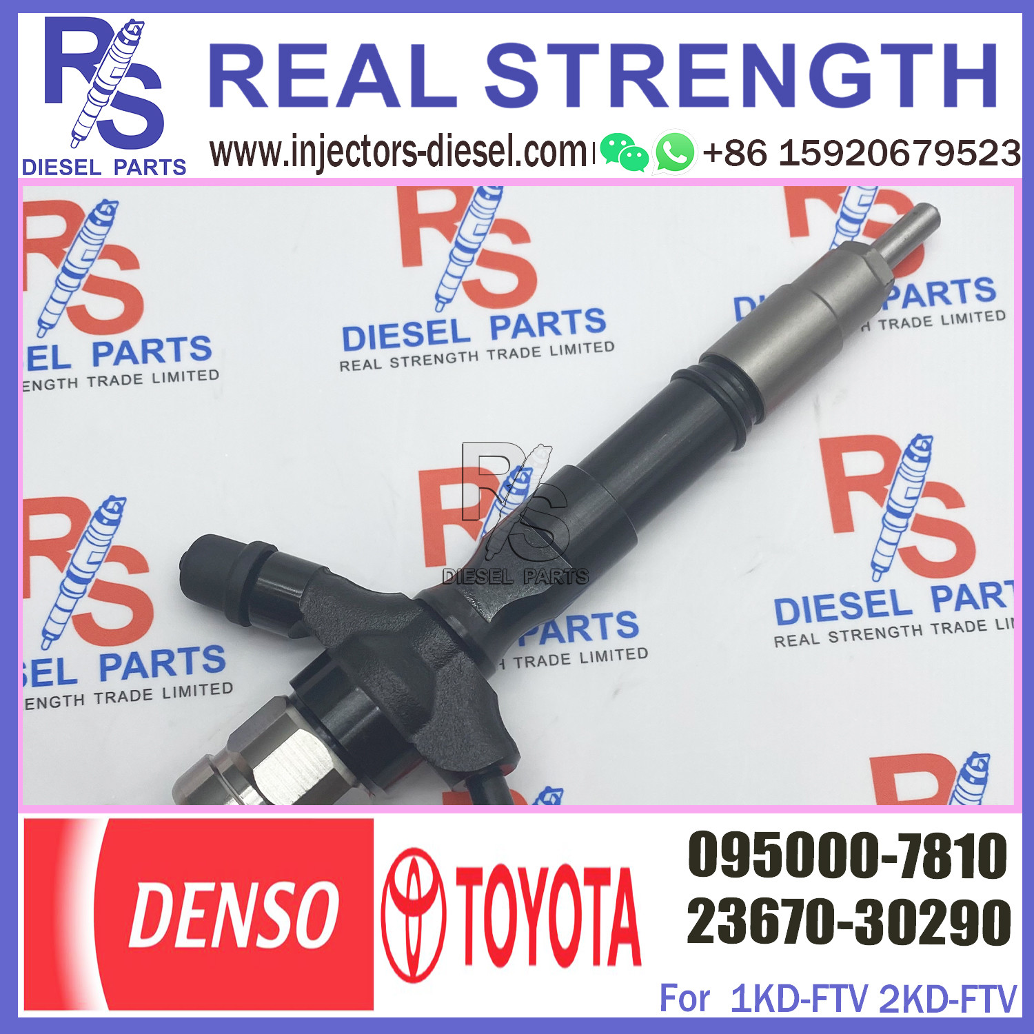 common rail diesel fuel injector 095000-6710 095000-7810 23670-30290 for To-yota-Dyna engine