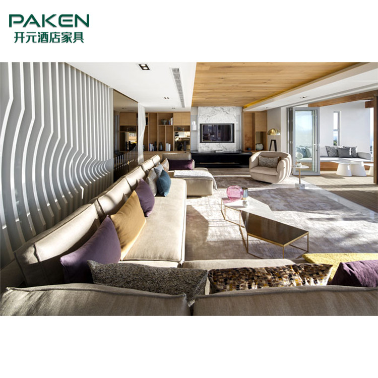 Colorful Adorable Modern Villa Living Room Furniture