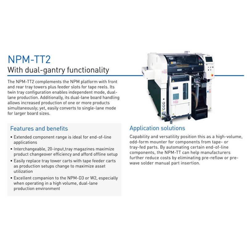 Panasonic NPM-TT2 SMT Pick And Place Machine npm machine