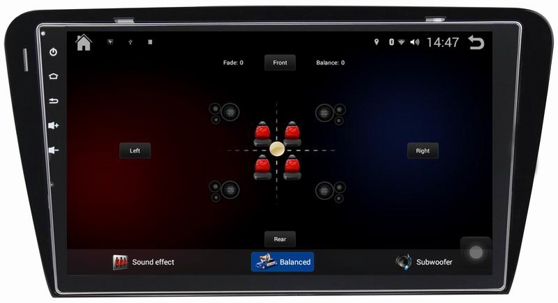 Ouchuangbo pure android 4.4 big screen for Skoda Octavia 2015 with Radio BT WIFI SWC DDR3 1GB Mirrorlink