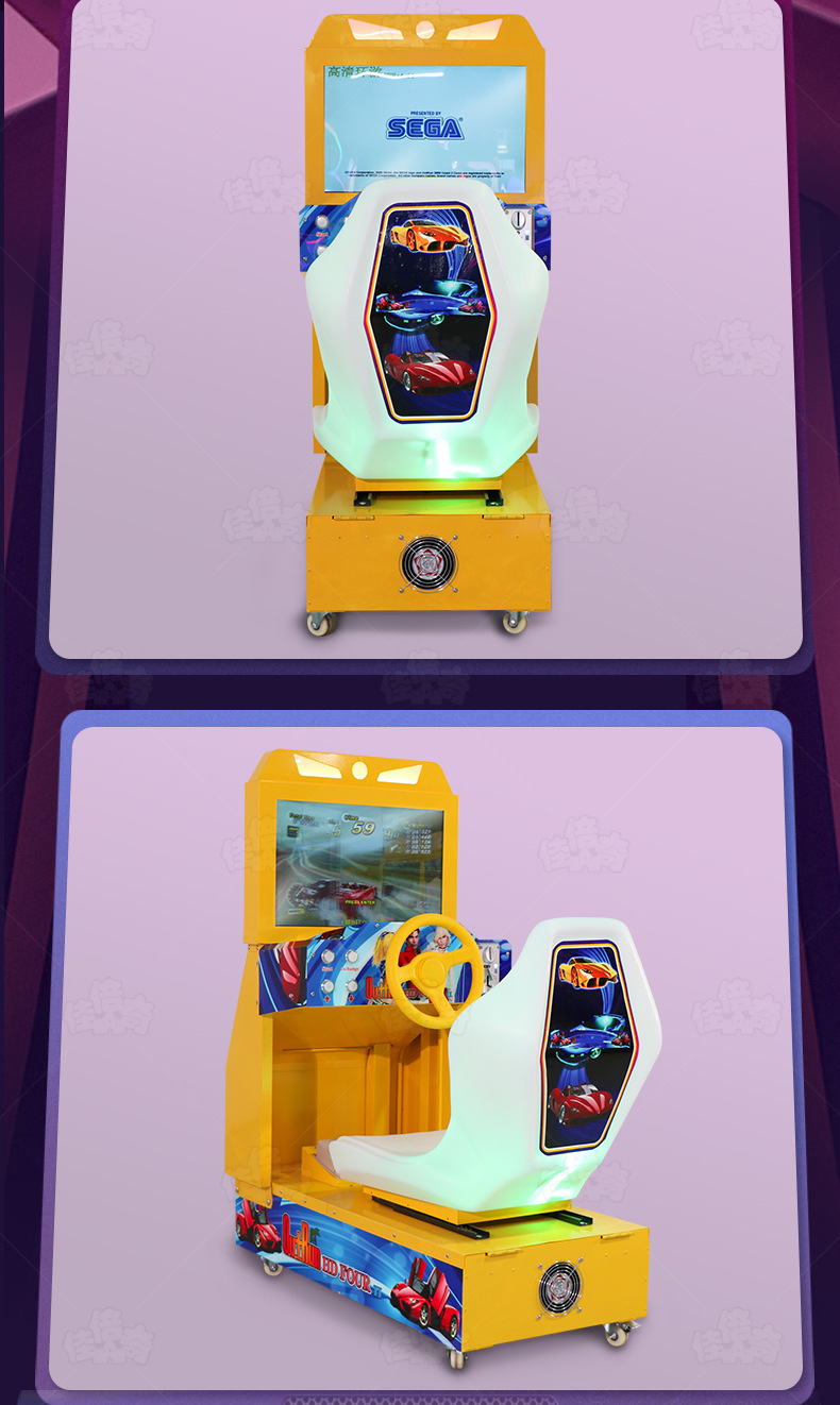 Plug Type All kinds 3D Car Racing Outrun Game Machines for Kids Arcade Car Race Game