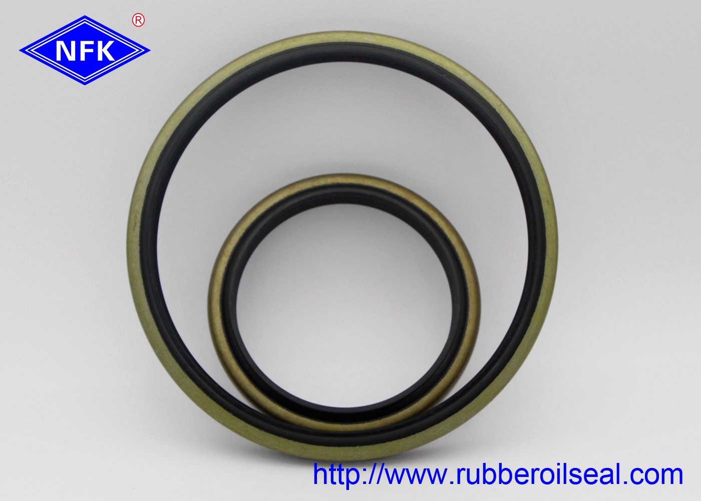 NBR DKB Type Wheel Type Combine Metal Material High Strength Hydraulic Dust Oil Seal