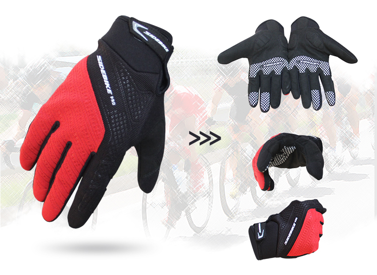 No Deformation Adults Waterproof MTB Gloves , Waterproof Winter Bike Gloves