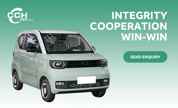 Left Steering Wuling Mini EV 4 Seats Small Electric Car with NEDC Max. Range of 170km