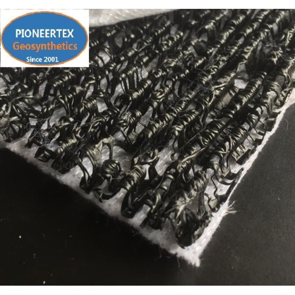 Composite Drainage Sheet with Wave shaped drain core for Synthetic Turf Grass For Golf/soccer field