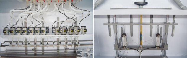 Acid Chemical Liquid Filling Machine 6 Nozzle Filling Machine 1000ml-5000ml Bottle 450 Bph