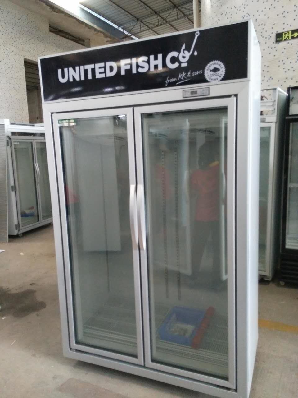 -18~-25 Degree Ice Cream Glass Door Freezer Energy Efficiency 1220L